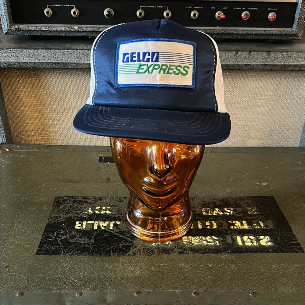Gelco Express Blue and White trucker hat